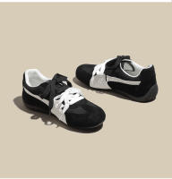 Cuero Ankola rojo casual zapatos de entrenamiento moral Forrest Gump zapatos nuevo retro cordones color coincidencia de cuero casual zapatos de mujer - details 24