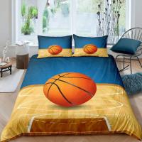 Cubierta de Edredón de Baloncesto con Temática Deportiva 3D en Negro Microfibra Ideal para Juegos Competitivos y Deporte en Cama - details 7