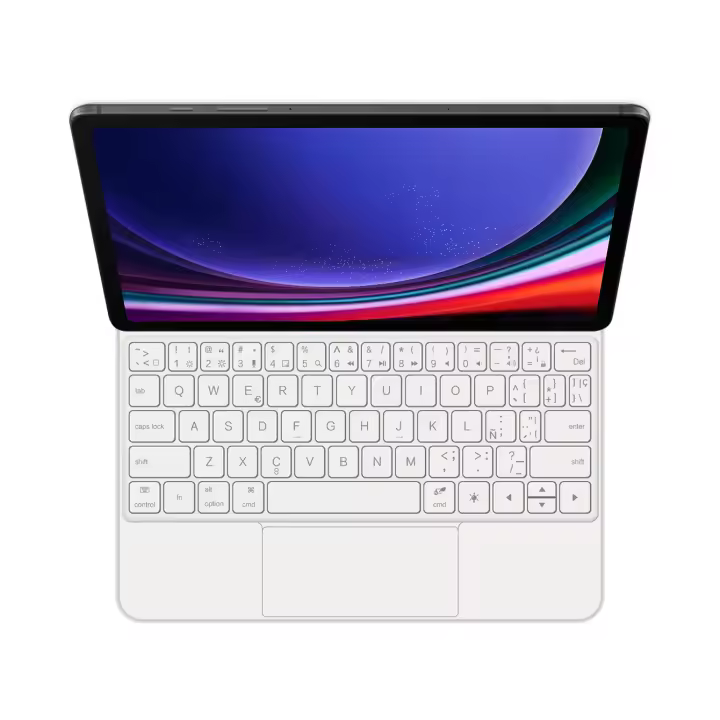 AJIUYU-funda de Teclado magnético para tableta Samsung Galaxy Tab S9 + Plus S8 + S7 FE, 12,4 pulgadas, S9 FE 11 - 1