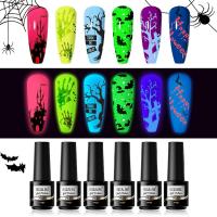 ROSALIND juego de esmaltes de uñas de Gel para Halloween y Navidad, lámpara UV/LED, varios colores, otoño e invierno, para tu fiesta de uñas loca - details 2