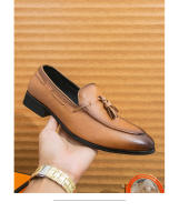 Zapatos casuales de negocios de moda británica, zapatos de hombre versátiles, zapatos de cuero de moda. - details 3