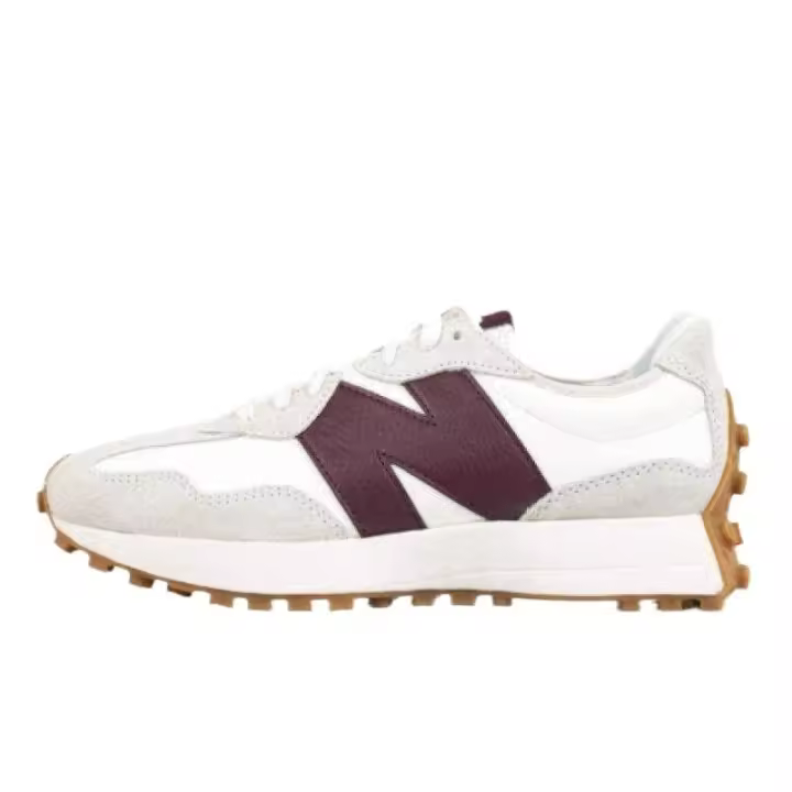 【100% auténtico】 Leten NB 327 WS327KA Blanco Rojo para hombres y mujeres Zapatos para correr retro casuales - 1
