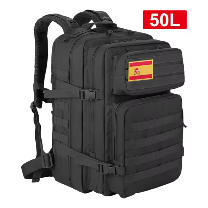 Mochila táctica de esquí al aire libre de 45L, mochilas de viaje de gran capacidad para hombres, bolsas multifuncionales impermeables para deportes al aire libre - 1