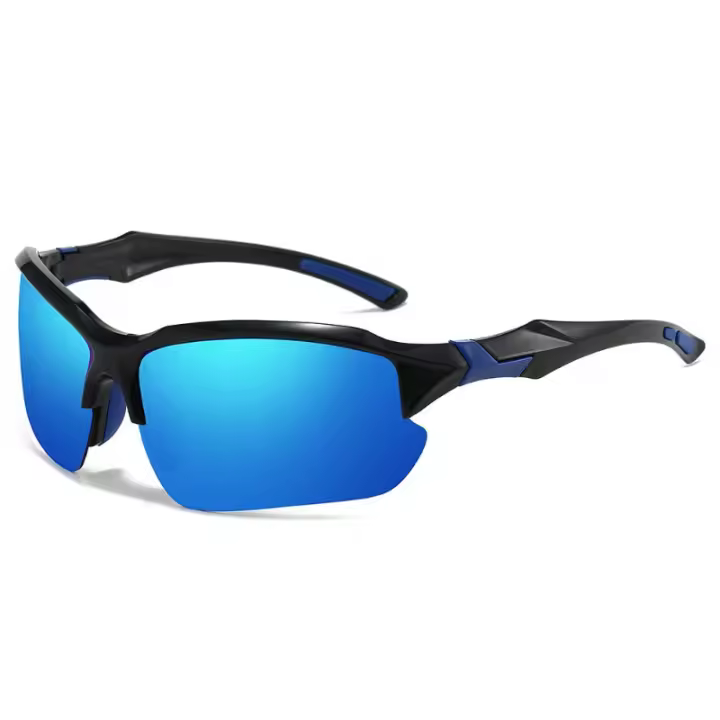 Gafas de sol deportivas polarizadas para exteriores, modelo nuevo 2025, con diseño de media montura y protección contra el viento - Gafas de sol para pesca - 1