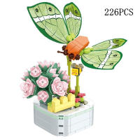 Juguete de bloques de construcción modelo de flores, ramo eterno, decoración creativa de plantas de escritorio para el hogar, juguetes educativos para niños, regalo de cumpleaños - details 8