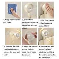 Soporte de secador de pelo con ventosa de plástico, soporte de secador de pelo sin perforaciones montado en la pared con caja de almacenamiento, ahorro de espacio - details 7