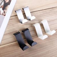Durable práctico para cocina baño gabinete puerta organizador trasero sin perforaciones gancho para colgar ropa estante de almacenamiento gancho para llaves - details 5