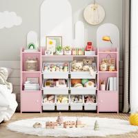 Librería Infantil Montessori, Estantería Infantil para Juguetes y Libros, Organizador Juguetes Infantil (Rosa) - details 4