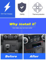 Cargador inalámbrico rápido para teléfono móvil Qi para Mitsubishi Pajero 2008-2018 Accesorios Modificación Auto Productos piezas - details 1