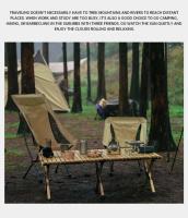 Parrilla de acero inoxidable para centro comercial al aire libre, soporte de mesa meh, mini bandeja para hornear portátil, cocina para picnic y camping - details 1