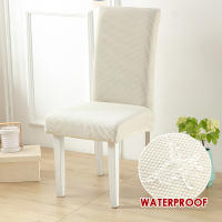 Cubierta de Silla Impermeable Coolazy para Sala de Comedor con Material de Spandex y Poliéster Removible y Elástica Estilo Jacquard con Cierre de Cordón - details 11
