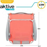 62262 - Pack de 2 sillas plegables multiposición para playa, jardín, terraza o camping beige, Medidas 64x11x64cm, 4 posiciones, con cojín en el cabecero, Incluye asa de transporte, Ibiza X2 - details 28