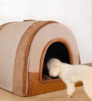 Cama cálida cerrada para perros pequeños y medianos, cueva impermeable plegable, casa extraíble, nido para gatos, cesta, suministros para mascotas - details 7