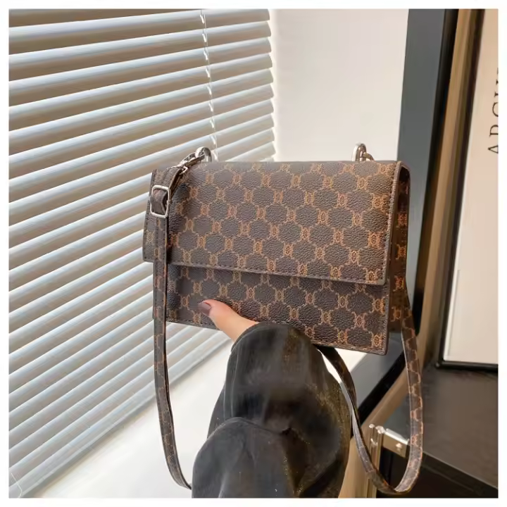 Bolso de mano 2025 nueva moda de verano retro bandolera de hombro casual moda elegante pequeño bolso cuadrado bolso de axila - 1