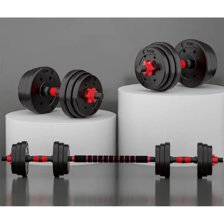 Rcynview  Set de Mancuernas Ajustables  Hierro Fundido Estilo Barbara Peso de 10 a 50kg - 1
