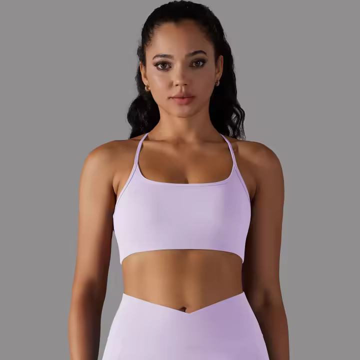 Sujetador Deportivo de Cruza Top de Yoga Comodo para Entrenamiento y Correr - 1