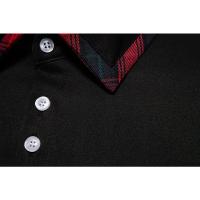 Camisas Negras Suaves de Algodón-Poliéster para Hombre Ropa Elegante Casual con Manga Larga y de Cachemira Azul - details 19