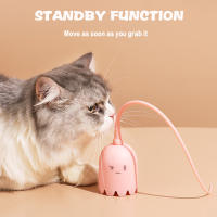 Bola de juguete interactiva para gato, juguete con cola larga para gatos y gatitos, suministros para mascotas - details 1