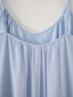 Vestido de tirantes finos de longitud media con borde floral elegante para mujer nuevo estilo - details 10
