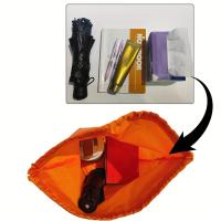 Mochila de poliéster con cordón, bolsa de almacenamiento ligera y plegable - details 4