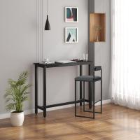 Taburetes de Cocina Altos con Resalto 2X Taburetes Cuadrados con Asiento de Terciopelo - details 11