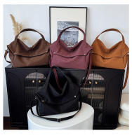 Quiero este bolso de gran capacidad, bolso de hombro informal de moda, bolso vintage mate para las axilas - details 42