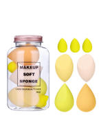 Juego de 7 esponjas de maquillaje de doble uso, secas y húmedas, no contiene excrementos, similar a un huevo para el rostro. - details 11