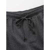 conjunto deportivo Vintage para mujer, traje de pantalones cortos sólidos, camiseta de manga corta con cuello redondo, cortos con cordón, - details 29