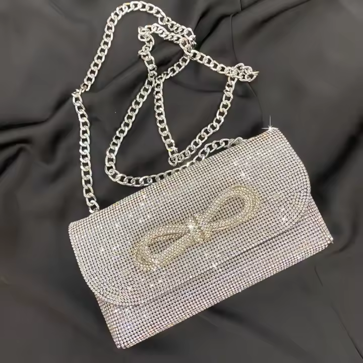 Nuevo bolso de mano Xiaoxiangfeng lleno de diamantes y bolsos de diamantes de imitación - 1