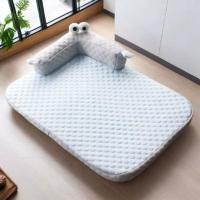 Cama para perro tipo sofá, transpirable, refrescante, antideslizante, suave, lisa, cómoda, extraíble, para verano. - details 11