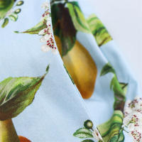 Vestido Largo Informal con Estampado de Frutas para Mujer Nuevo Estilo Europeo Americano, Manga Corta, Cuello Abatible, Otoño 2025 - details 7