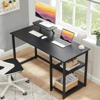 Escritorio de Computadora con Estantes Reversibles Mesa de Oficina para Ahorro de Espacio - details 80