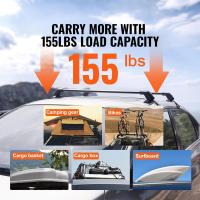 Portaequipajes de Aluminio con Cerradura para Coche Carga de 70.3kg Compatible con Vehículos con Techo Descubierto - details 3