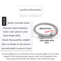 Pulseras para Hombre de Acero Titanio, Alambre Trenzado Ajustable, Estilo Punk Urbano, Joyería Masculina Moderna, Regalos para Hombre 2025 - details 0
