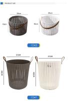 Cesta de lavandería de alta calidad ventilada plegable de almacenamiento de plástico con asa - details 2