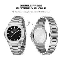Reloj de Pulsera de Cuarzo de Lujo para Hombres NIBOSI Automático, Impermeable, Elegante de Negocios Casual - details 7