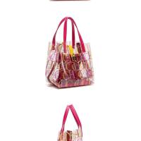 Mochila de Lujo Leten Diseño Creativo de Bolso Madre Transparente Tendencia de Bolso de Hombro para Mujeres Lining de Cuero Exterior de PVC/Vinilo - details 9