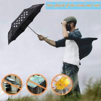 Paraguas Plegable Automático con 10 Varillas, Apertura y Cierre Automático, Tela de Secado Rápido 210T y Mango Antideslizante – Paraguas Resistente al Viento para Adultos y Niños - details 2