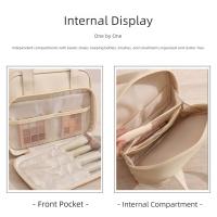Bolsas de almacenamiento de cosméticos de gran capacidad, bolsa de almacenamiento de artículos de tocador impermeable multifuncional con asa, bolsas de lavado portátiles para mujer - details 9