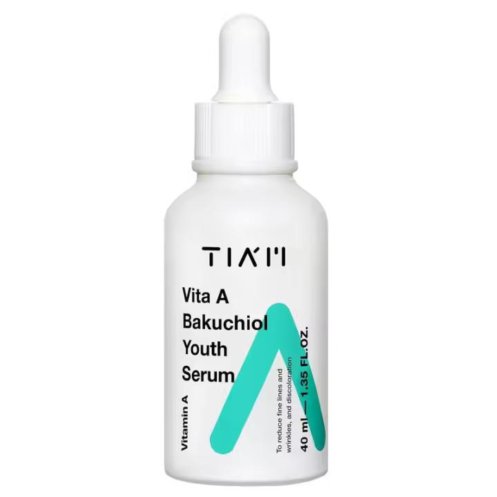 TIAM Vita A Bakuchiol Youth Serum, 1.35 fl oz, suero antienvejecimiento, arrugas, manchas oscuras, mejora la firmeza y la elasticidad, retinol - 1