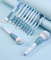 Set de 12 Pinceles de Maquillaje Naturales Herramienta de Belleza Profesional para Mujeres - details 3