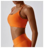 Sujetador Deportivo Sexy para Mujeres Top de Gimnasio Entrenamiento Correr Cruz Yoga Sujetador de Yoga Stretch Ropa Interior Fitness para Mujeres Material de Nylon Temporada Primavera/Verano - details 3