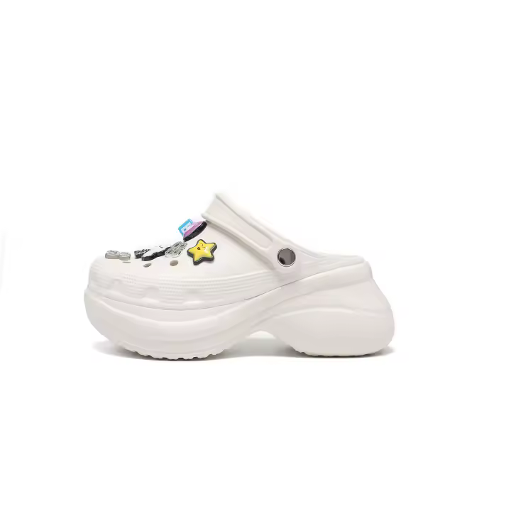 Zapatillas de plataforma zapatos de agujero de las mujeres europeas y americanas ins marea EVA suela suave bolsa de desgaste exterior zapatos de cabeza zapatillas geniales - 1