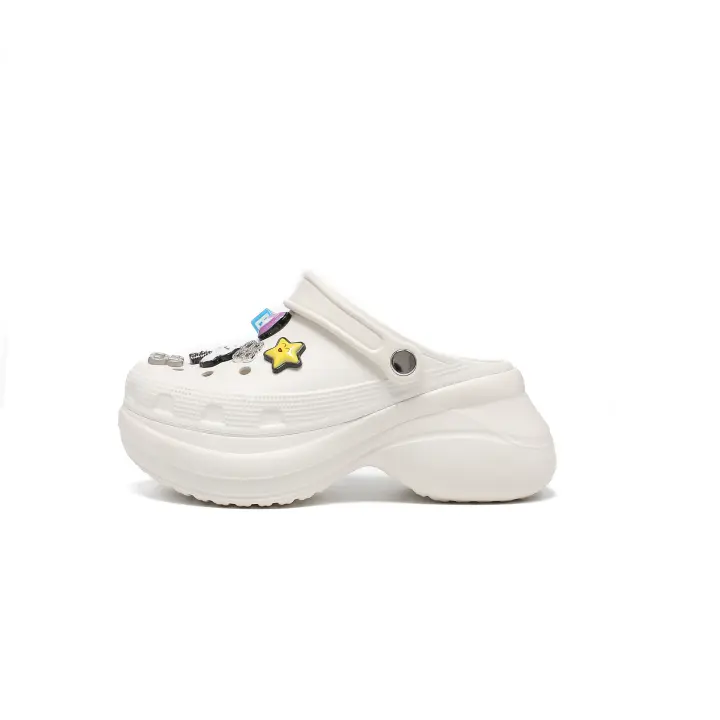 Zapatillas de plataforma zapatos de agujero de las mujeres europeas y americanas ins marea EVA suela suave bolsa de desgaste exterior zapatos de cabeza zapatillas geniales - 1