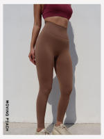 Pantalones largos ajustados de Yoga para mujer, mallas para correr a la moda, color melocotón móvil - details 35