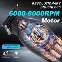 Hatteker-Motor sin escobillas de 8000RPM, cortadora de pelo profesional, cargador Base, pantalla LED, cortadora de pelo, Máquina para cortar cabello para hombres para el hogar - details 4