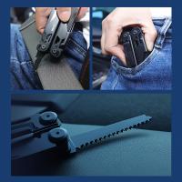 1 multiherramienta GHK 22 en 1 con cuchillo plegable, alicates, cortador de cables, tijeras, sierra, clip para cinturón, alicates, llave hexagonal múltiple - Acero inoxidable - Para hombres - Ideal para trabajo, EDC, camping, mochilero, supervivencia - Gr - details 14