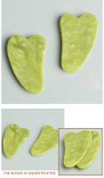 Gua Sha-Rodillo masajeador Facial Jade Store, raspador de masaje para estiramiento de Gouache Facial, adelgazamiento corporal, G - details 14