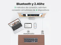 UGREEN Teclado Inalámbrico 2.4G Carcasa de Metal Compatible con PC, MacBook, MateBook, Teléfono - details 6