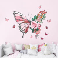 Pegatinas De Pared Con Mariposas De Acuarela Para Decoración De Habitaciones Infantiles Y Dormitorios Estilo Clásico PVC Colorido Decoración Para Sala De Estar Y Dormitorio De Bebé - details 18
